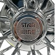 Star Wire®  Center Cap comes with each wheel. 